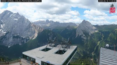 immagine della webcam nei dintorni di Porta Vescovo: webcam Penia di Canazei