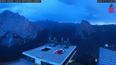 immagine della webcam nei dintorni di Passo San Pellegrino: webcam Penia di Canazei