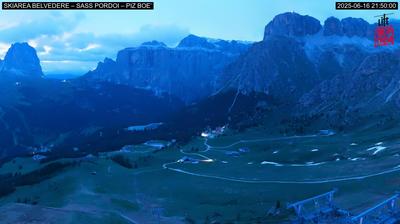 Preview delle webcam di Canazei: Passo Pordoi - Pordoi Pass - Sass Pordoi - Sasso Pordoi - Piz Boè