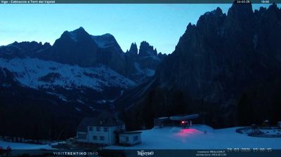 immagine della webcam nei dintorni di Alba di Canazei: webcam Vigo Ciampedie