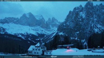 immagine della webcam nei dintorni di Passo San Pellegrino: webcam Vigo Ciampedie