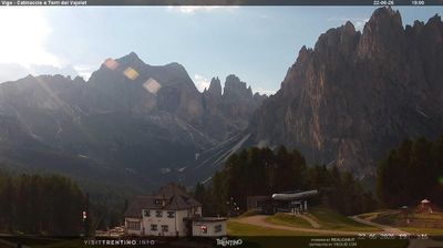 immagine della webcam nei dintorni di Canazei: webcam Vigo Ciampedie