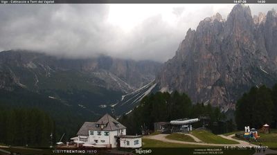 immagine della webcam nei dintorni di Ziano di Fiemme: webcam Vigo Ciampedie