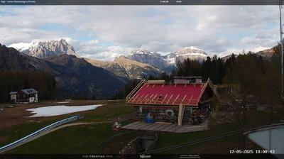 Preview delle webcam di Vigo di Fassa: Rosengarten group - Plattkofel - Langkofel