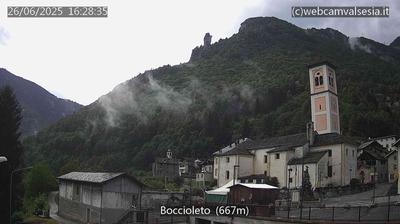 immagine della webcam nei dintorni di Riva Valdobbia: webcam Boccioleto