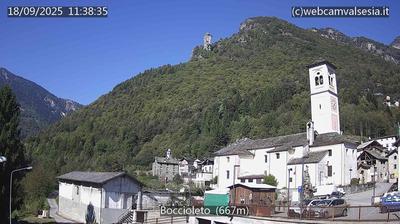 immagine della webcam nei dintorni di Rifugio Boffalora Ticino: webcam Boccioleto
