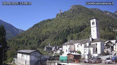 immagine della webcam nei dintorni di Rifugio Boffalora Ticino: webcam Boccioleto