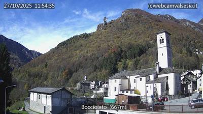 immagine della webcam nei dintorni di Alpe di Mera: webcam Boccioleto