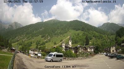 immagine della webcam nei dintorni di Capanna Margherita: webcam Carcoforo