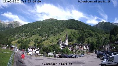 immagine della webcam nei dintorni di Alagna Valsesia: webcam Carcoforo