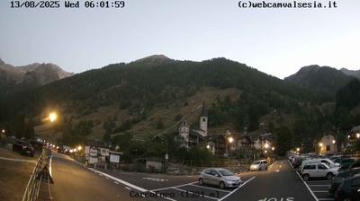 immagine della webcam nei dintorni di Campertogno: webcam Carcoforo
