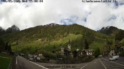 immagine della webcam nei dintorni di Riva Valdobbia: webcam Carcoforo
