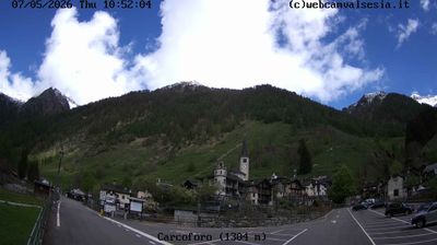 immagine della webcam nei dintorni di Alpe di Mera: webcam Carcoforo