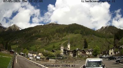 immagine della webcam nei dintorni di Alpe di Mera: webcam Carcoforo