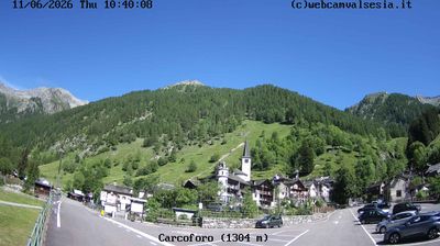 immagine della webcam nei dintorni di Bognanco: webcam Carcoforo