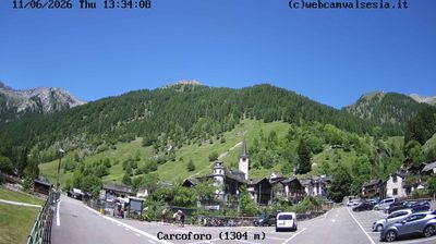 immagine della webcam nei dintorni di Fobello: webcam Carcoforo