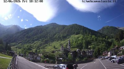 immagine della webcam nei dintorni di Campertogno: webcam Carcoforo
