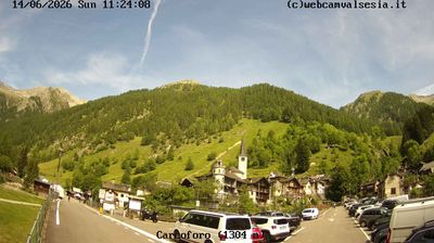 immagine della webcam nei dintorni di Scopello: webcam Carcoforo