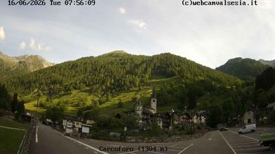 immagine della webcam nei dintorni di Capanna Margherita: webcam Carcoforo