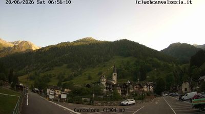 immagine della webcam nei dintorni di Alagna Valsesia: webcam Carcoforo