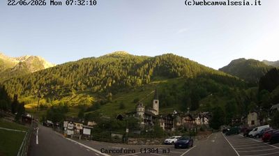 immagine della webcam nei dintorni di Riva Valdobbia: webcam Carcoforo