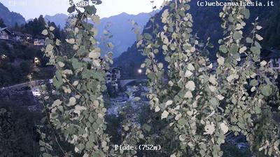 immagine della webcam nei dintorni di Campertogno: webcam Piode