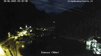 immagine della webcam nei dintorni di Punta Indren: webcam Rimasco