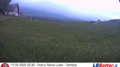 immagine della webcam nei dintorni di Lago Santa Croce (alto): webcam Tambre