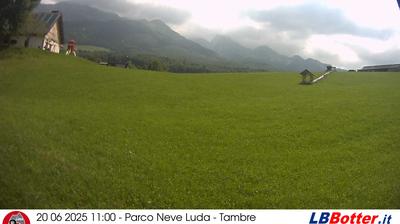 immagine della webcam nei dintorni di Lago Santa Croce (alto): webcam Tambre