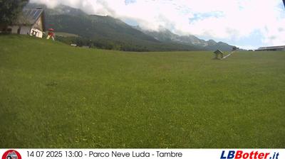 immagine della webcam nei dintorni di Lago Santa Croce (alto): webcam Tambre