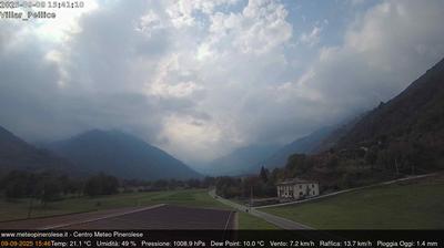 immagine della webcam nei dintorni di Montoso: webcam Villar Pellice