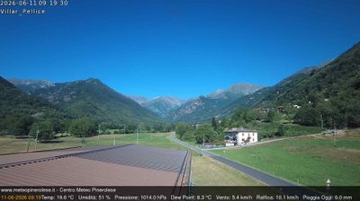 immagine della webcam nei dintorni di Rucas di Bagnolo: webcam Villar Pellice