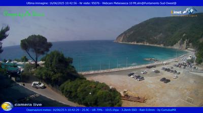 immagine della webcam nei dintorni di Chiavari: webcam Moneglia