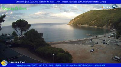 immagine della webcam nei dintorni di San Bernardo: webcam Moneglia