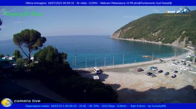 immagine della webcam nei dintorni di Riva Levante: webcam Moneglia