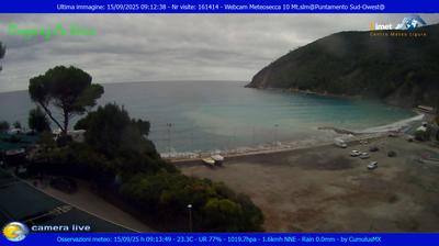 immagine della webcam nei dintorni di Cavi: webcam Moneglia