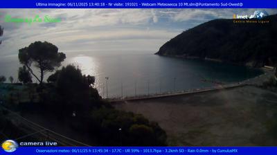 immagine della webcam nei dintorni di Carro: webcam Moneglia