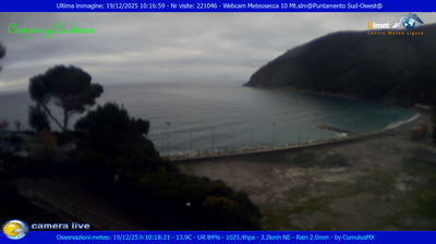 immagine della webcam nei dintorni di Borgo Val di Taro: webcam Moneglia