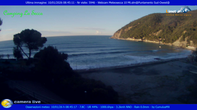 immagine della webcam nei dintorni di Bonassola: webcam Moneglia