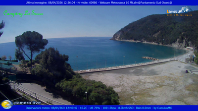 immagine della webcam nei dintorni di Corniglia: webcam Moneglia