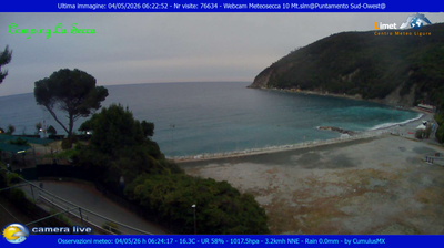 immagine della webcam nei dintorni di Varese Ligure: webcam Moneglia