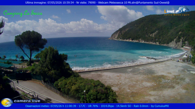immagine della webcam nei dintorni di Varese Ligure: webcam Moneglia