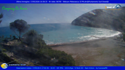 immagine della webcam nei dintorni di Sestri Levante: webcam Moneglia
