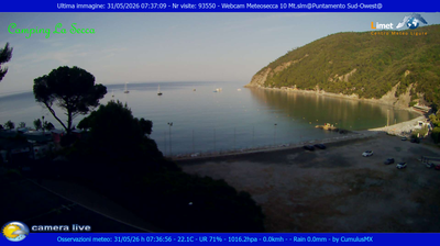 immagine della webcam nei dintorni di Deiva Marina: webcam Moneglia