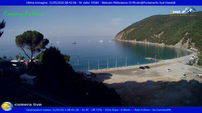 immagine della webcam nei dintorni di Carro: webcam Moneglia