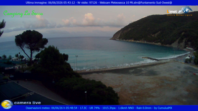 immagine della webcam nei dintorni di Vernazza: webcam Moneglia