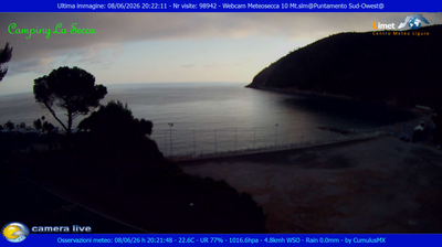 immagine della webcam nei dintorni di San Colombano Certenoli: webcam Moneglia