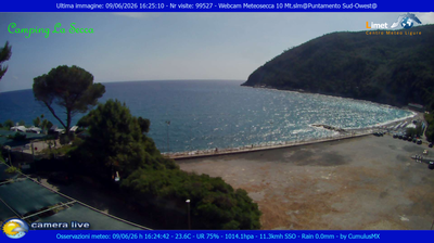 immagine della webcam nei dintorni di Sesta Godano: webcam Moneglia