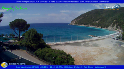immagine della webcam nei dintorni di Monterosso al Mare: webcam Moneglia