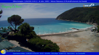 immagine della webcam nei dintorni di Chiavari: webcam Moneglia